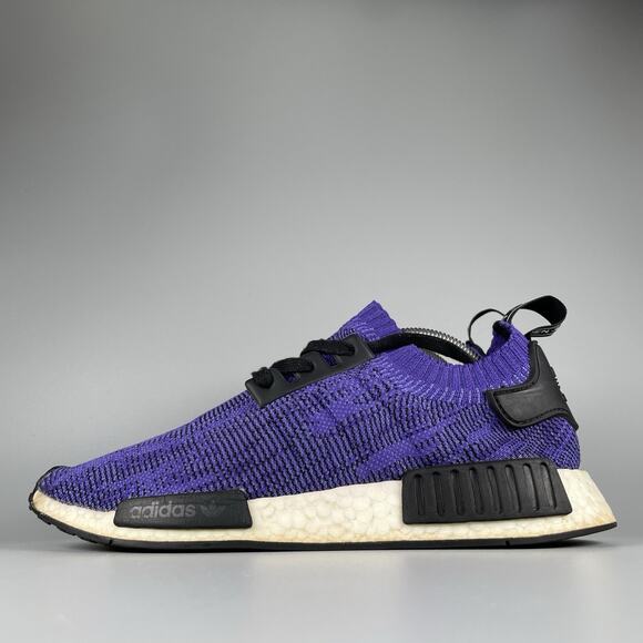 Adidas NMD R1 Primeknit Energy Ink Men’s 10 Purple Running Shoes Casual Sneakers - Picture 1 of 7